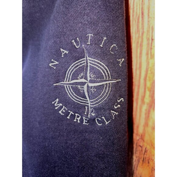 Nautica XL Mens 1/4 Zip Pullover Sweatshirt Vintage Retro Style - Picture 5 of 6